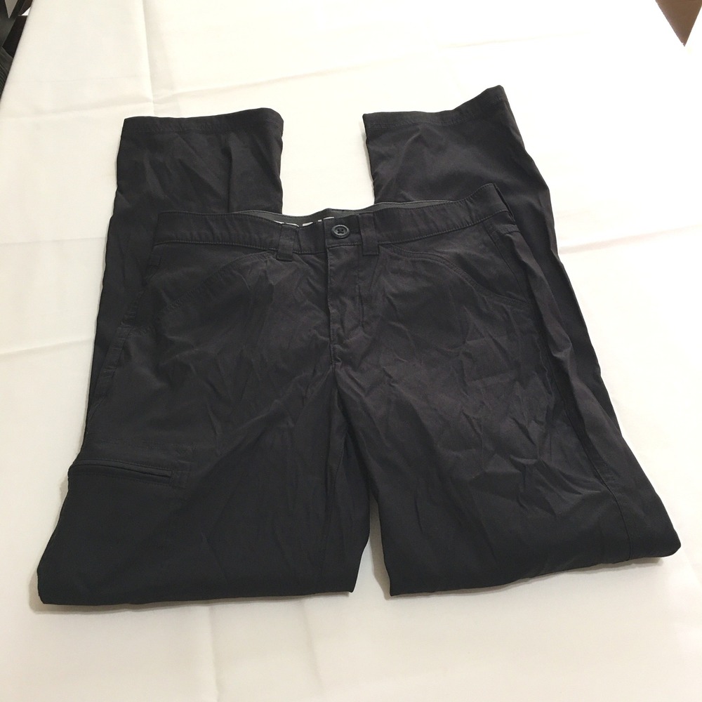 Eddie Bauer Rainier Tech Pants Mens 30x32 Black Hiking Outdoor Lightweight